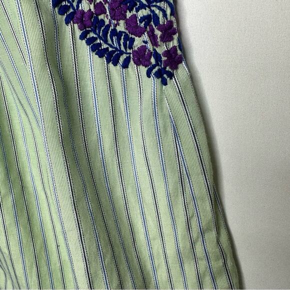 MI GOLONDRINA Printed Bateau Neckline Blouse in Size Small - Picture 4 of 5